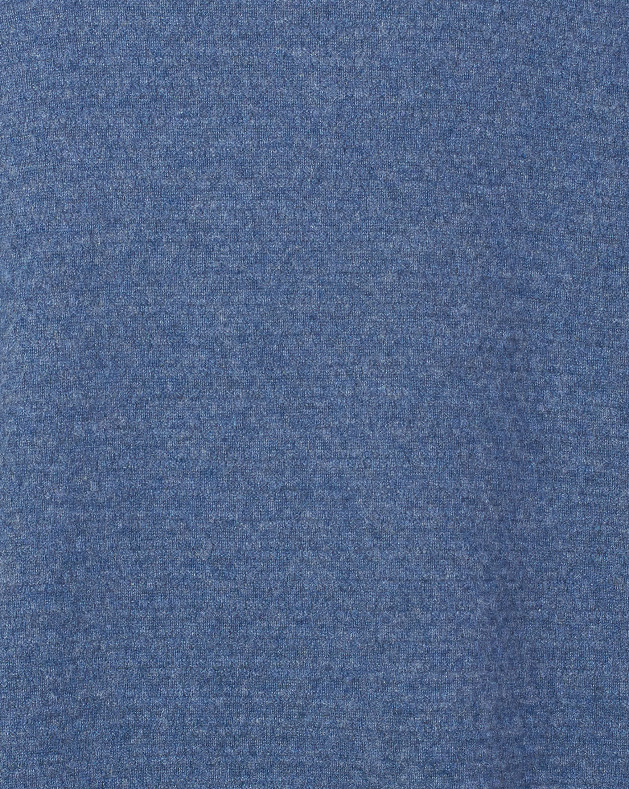 Zilli Cashmere Quarter-Zip Sweater with Lambskin Trim | Blue Melange