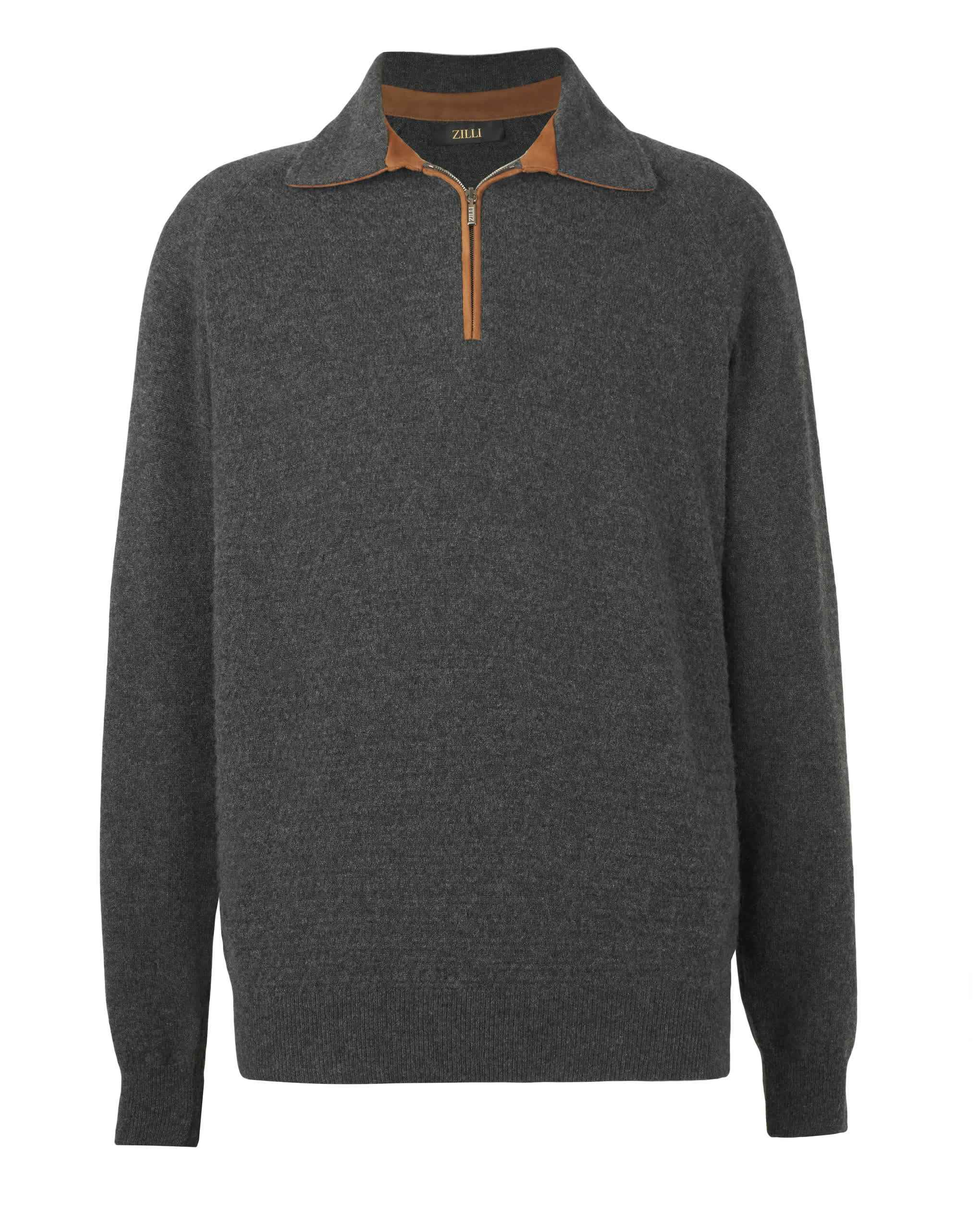 Zilli zipped polo sweater