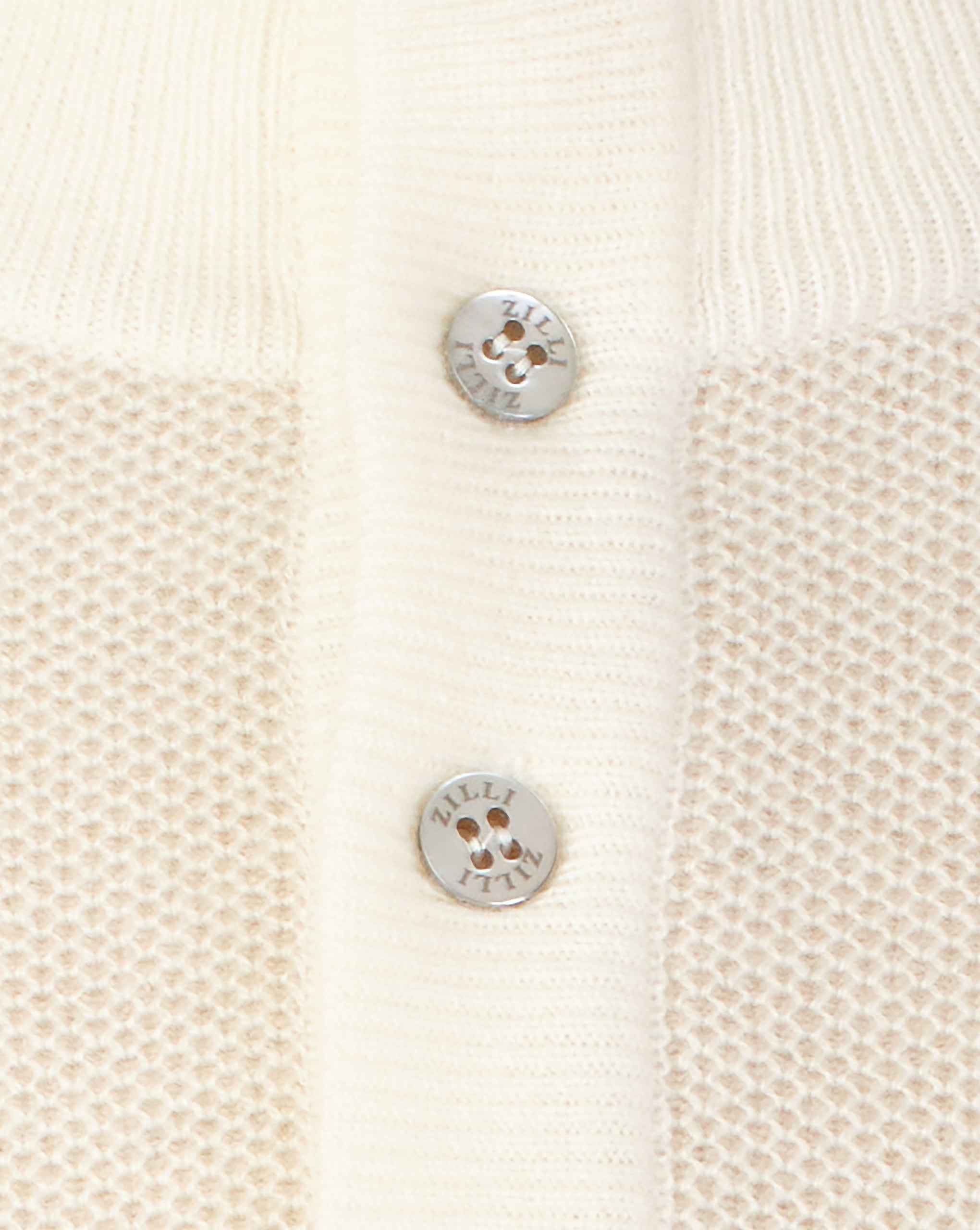 ZILLI Buttoned Stand Collar Knit Sweater
