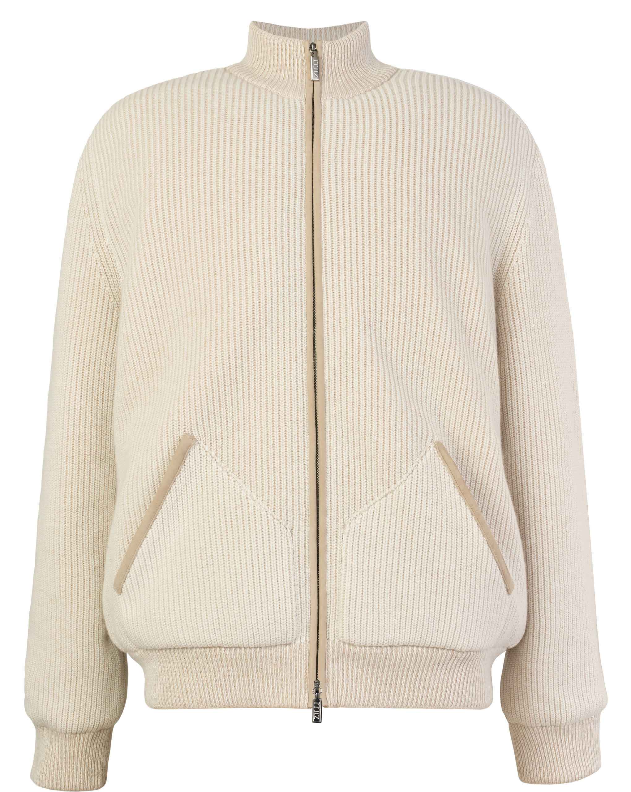 ZILLI Zip Up Knit Cardigan