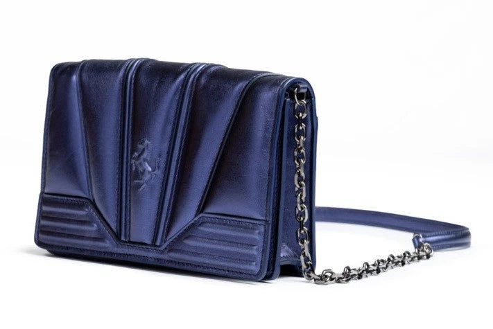 Ferrari Leather Chain Clutch