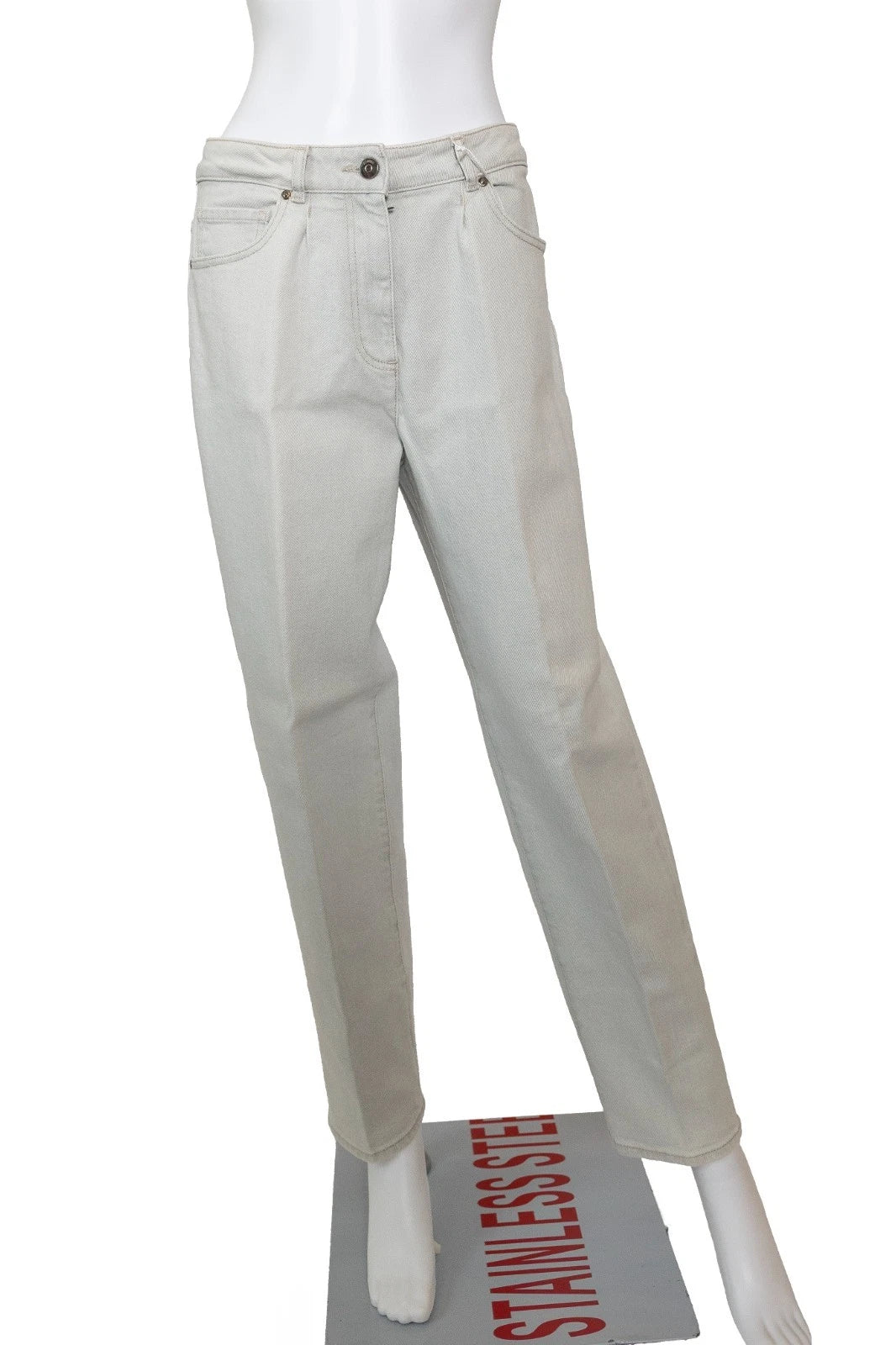 Peserico light-wash tapered-leg denim jeans